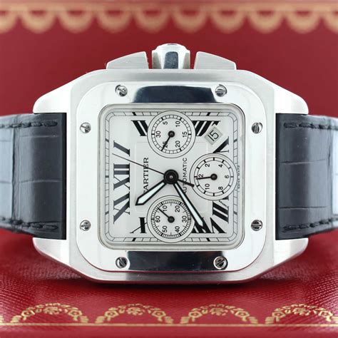 cartier santos 100 xl chronograph